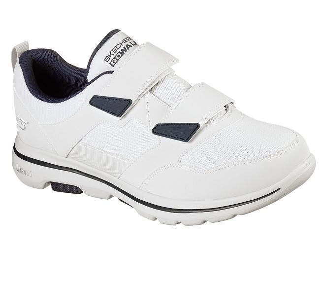 Zapatillas Para Caminar Skechers Hombre - GOwalk 5 Blanco SQGZN9035